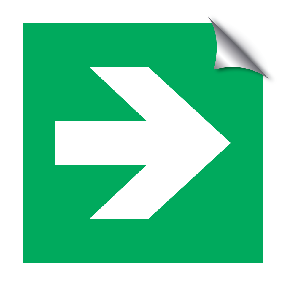E005 Flèche de direction (angle de 90°)