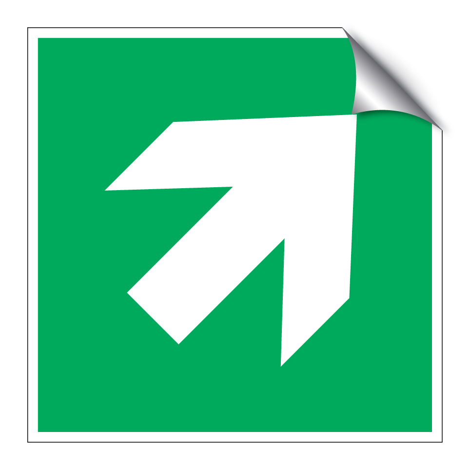 E006 Flèche de direction (angle de 45°)