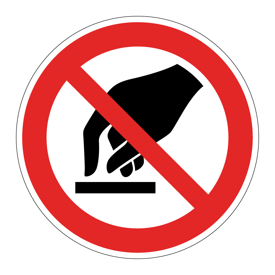 P010 Berühren verboten