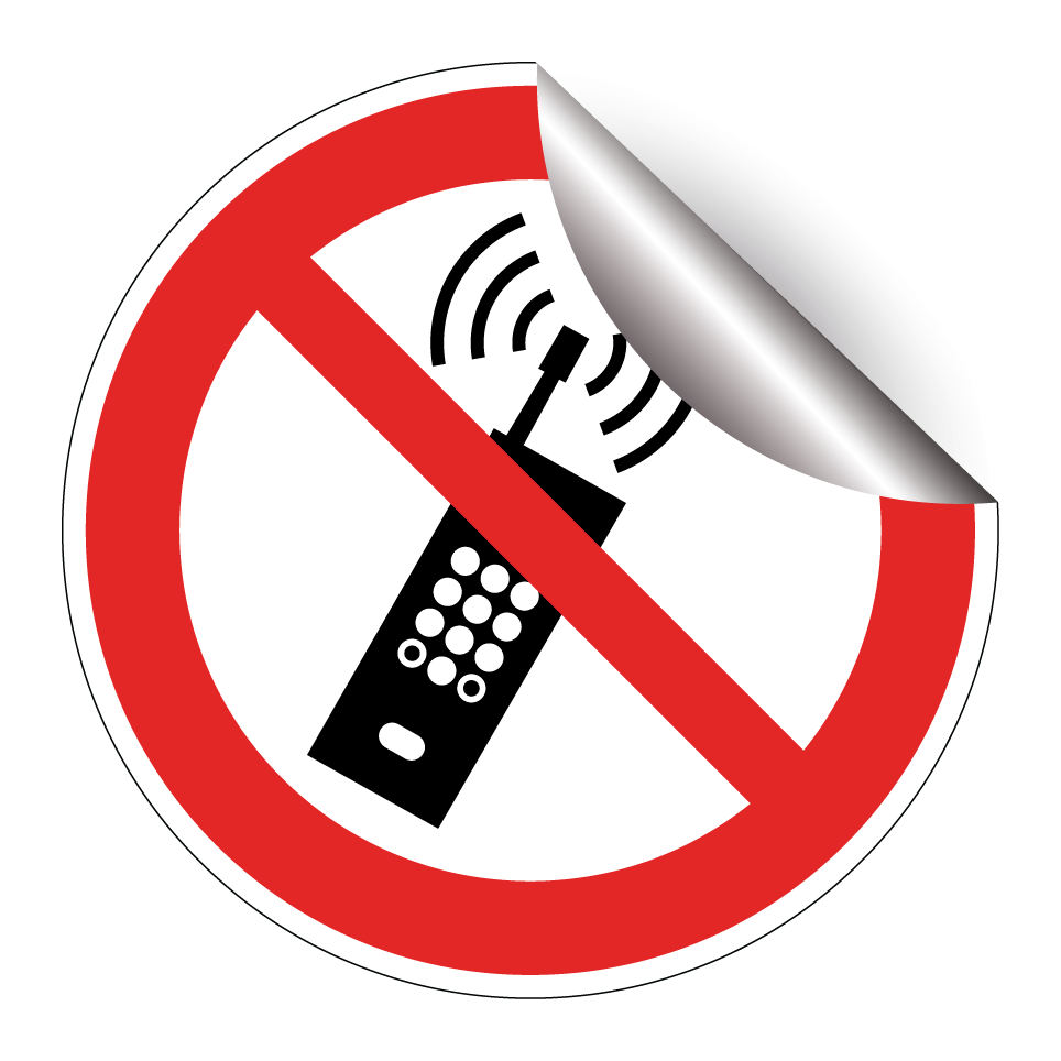 P013 Eingeschaltete Mobiltelefone verboten