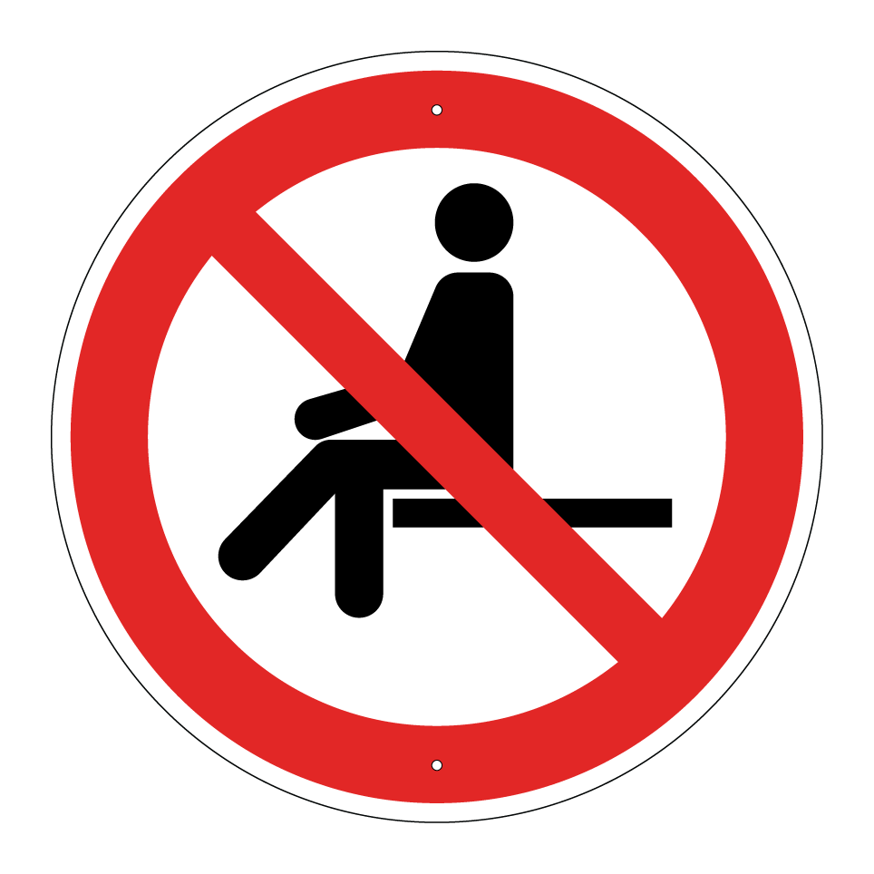 P018 Interdiction de s’asseoir