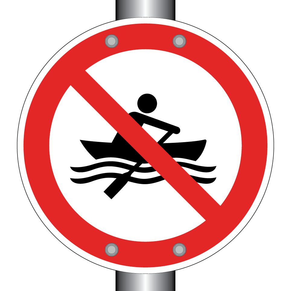 P055 Interdiction d'utiliser des embarcations à propulsion manuelle