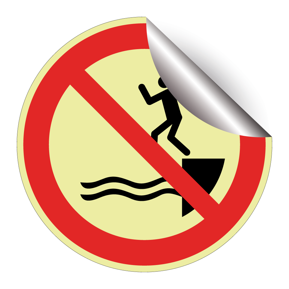P061 In das Wasser springen verboten
