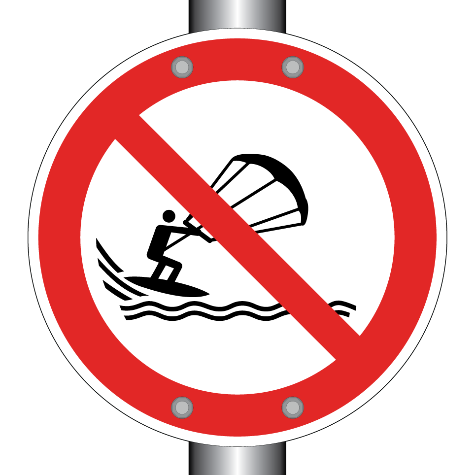 P065 Kitesurfen verboten