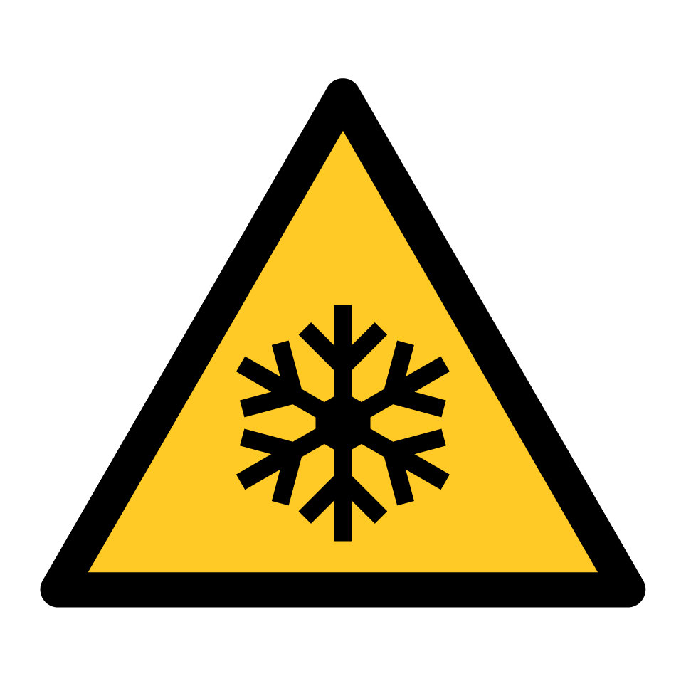 W010 Warnung vor niedriger Temperatur/Kälte