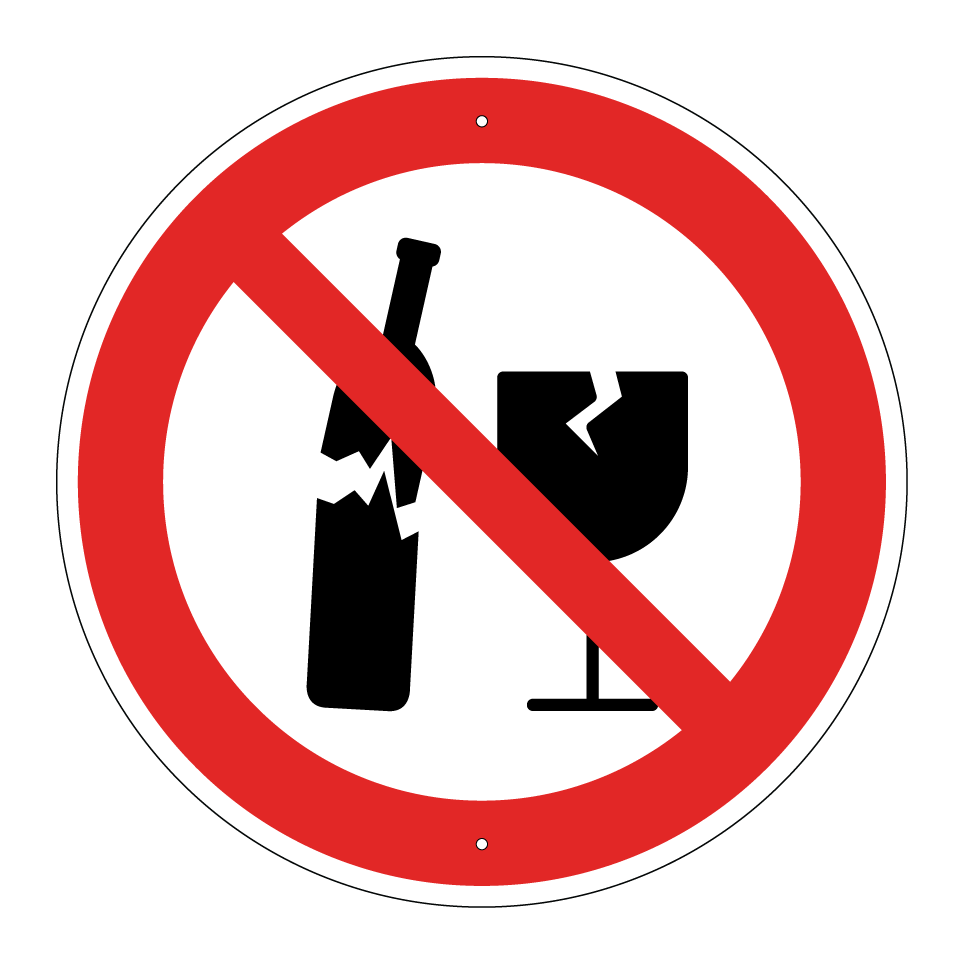 Kein zerbrochenes Glas