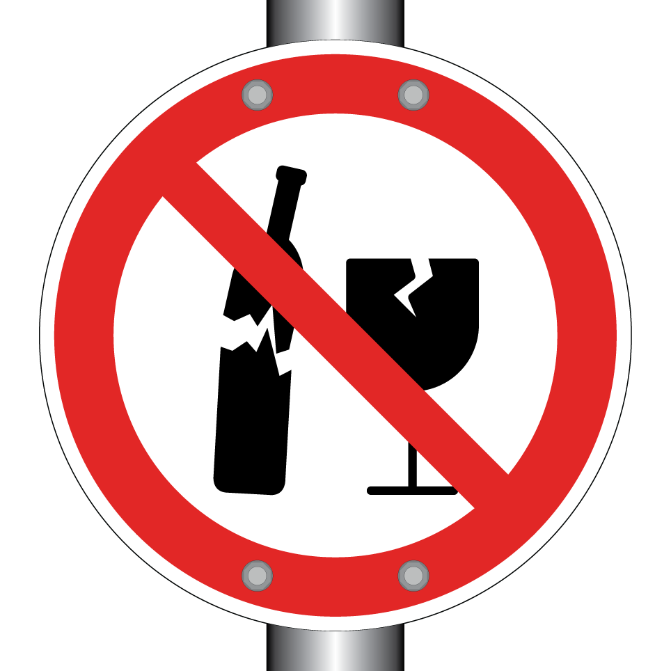 Kein zerbrochenes Glas