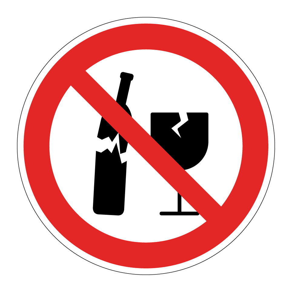 Kein zerbrochenes Glas
