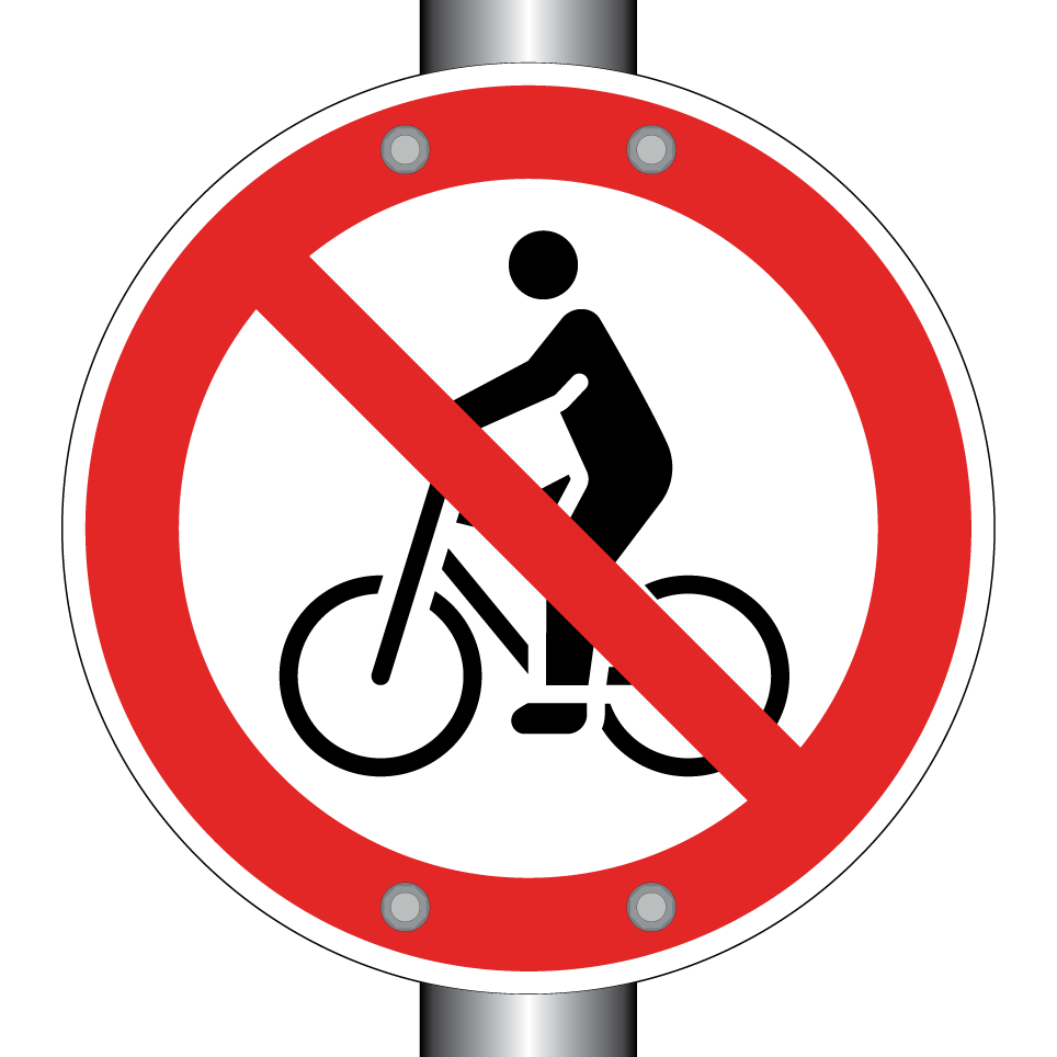 Radfahren verboten
