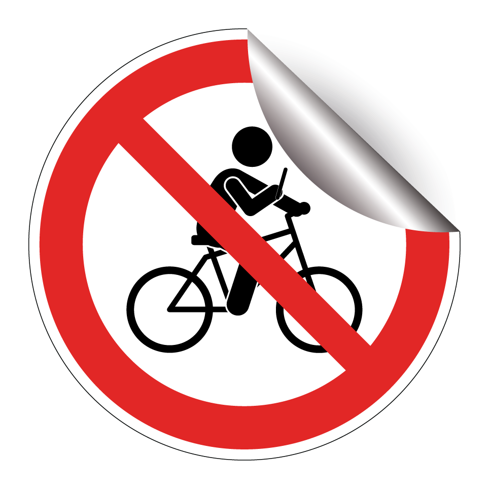 Interdiction de faire du vélo en utilisant le téléphone