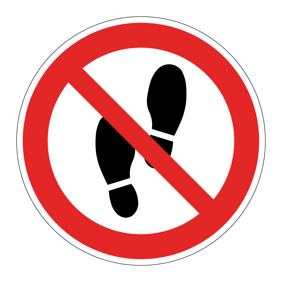 Interdiction de marcher