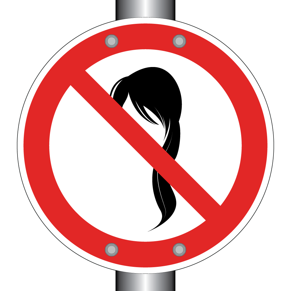 Kein loses Haar
