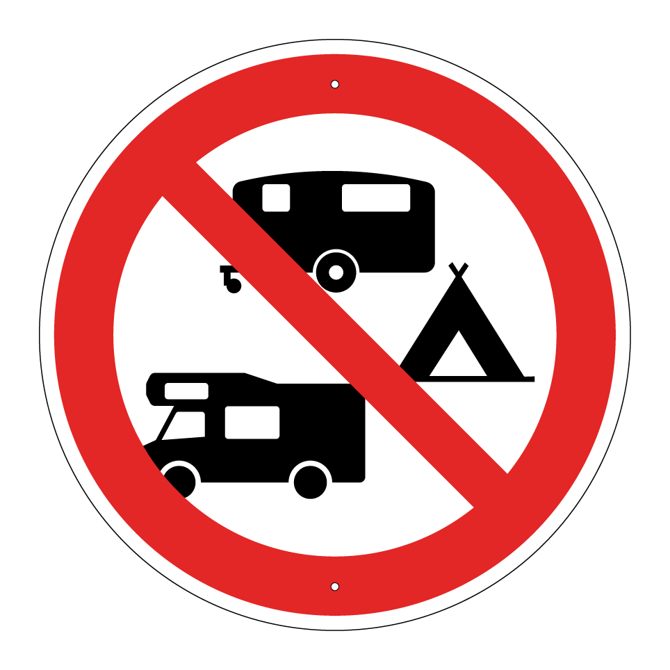 Camping ou caravanes interdits