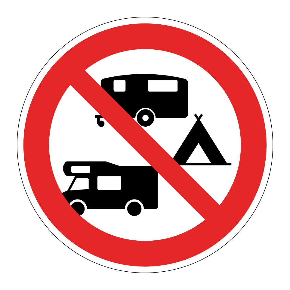 Camping ou caravanes interdits