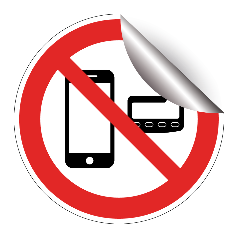 Keine Mobiltelefone oder Funkmeldeempfänger