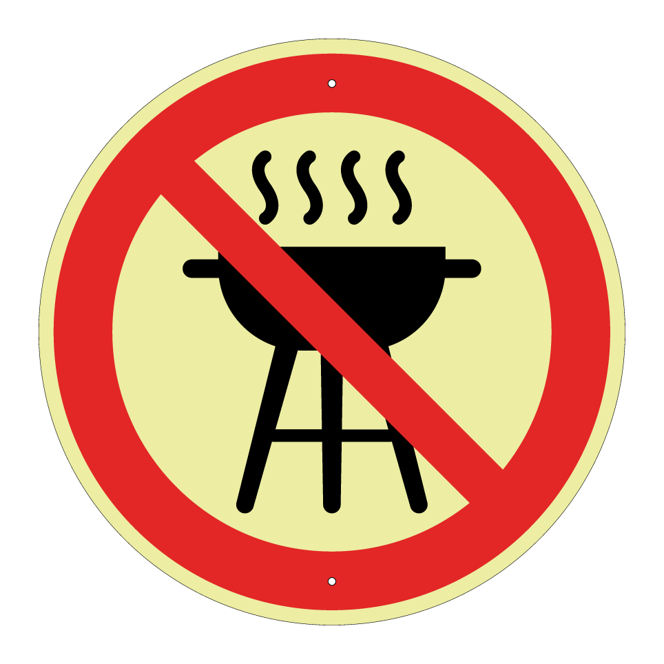 Pas de barbecues