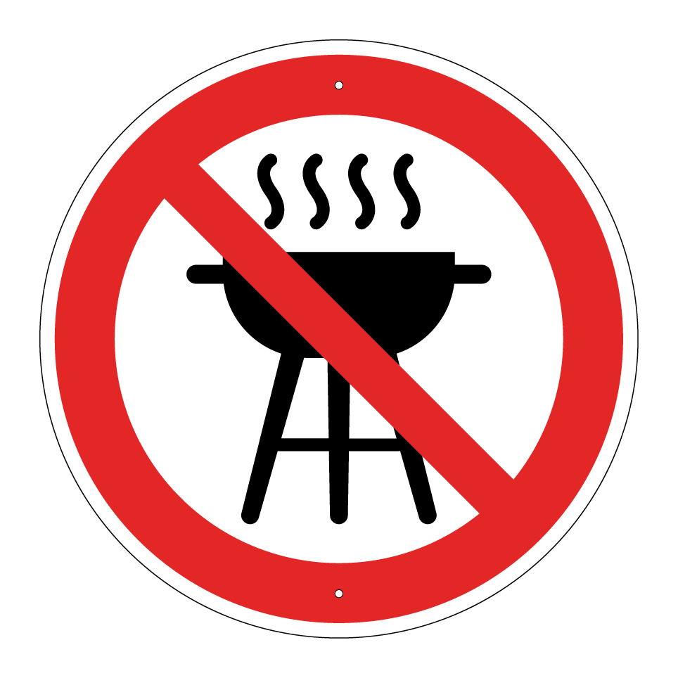 Pas de barbecues