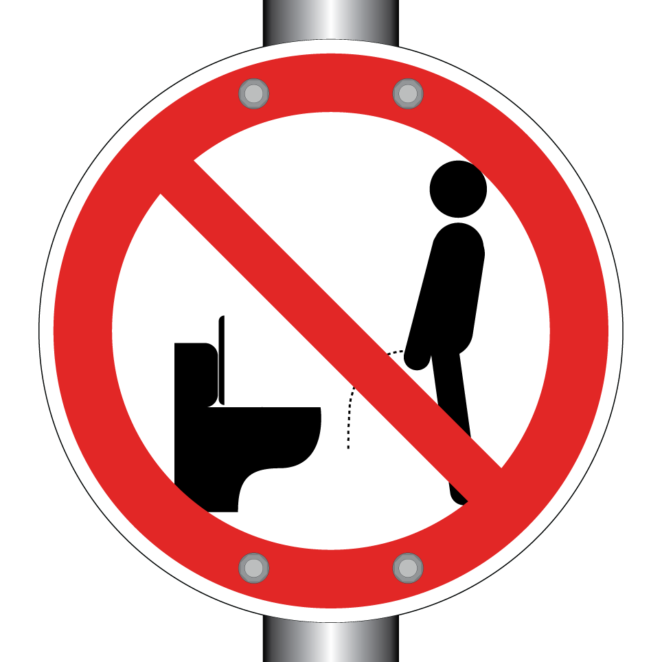 Interdiction d’uriner en dehors des toilettes
