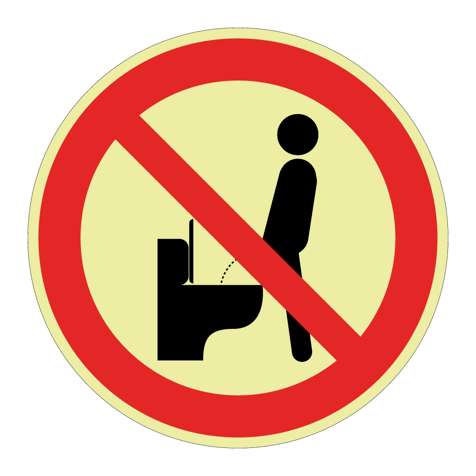Interdiction d’uriner debout