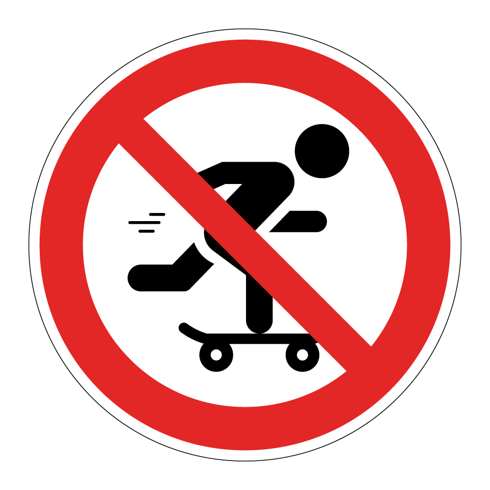 Skateboarden verboten