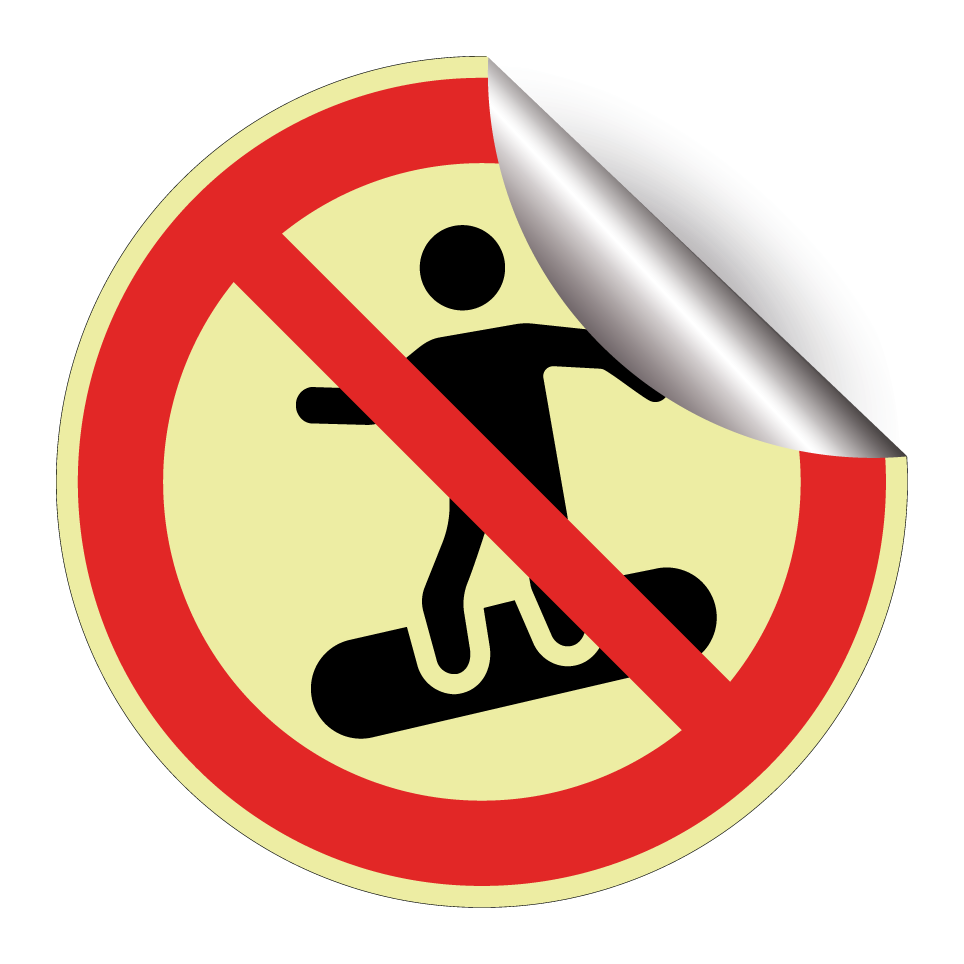 Kein Snowboarden