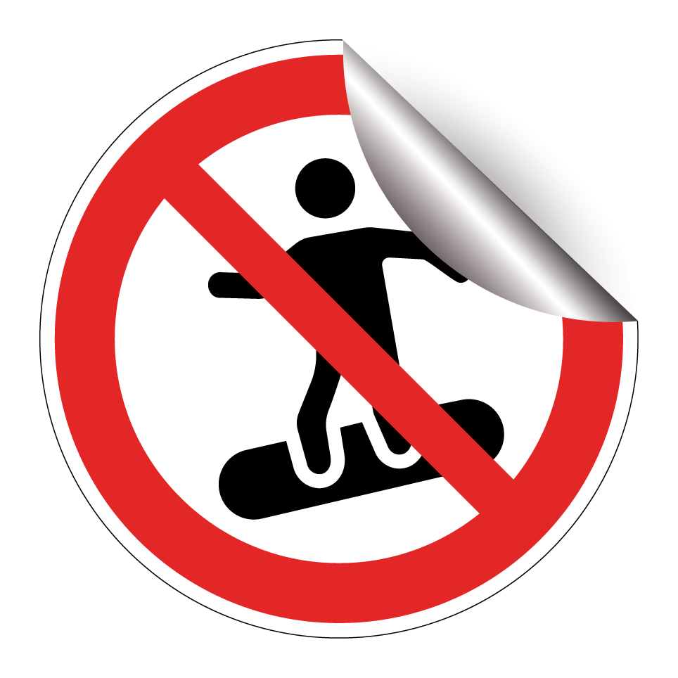 Kein Snowboarden