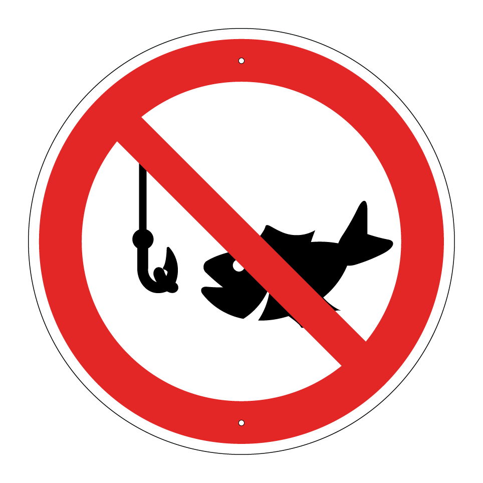 Angeln verboten