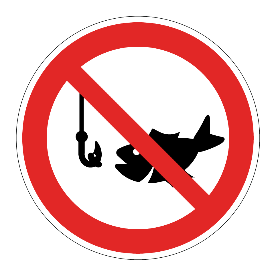 Angeln verboten