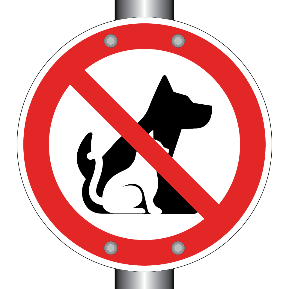 Chiens et chats interdits