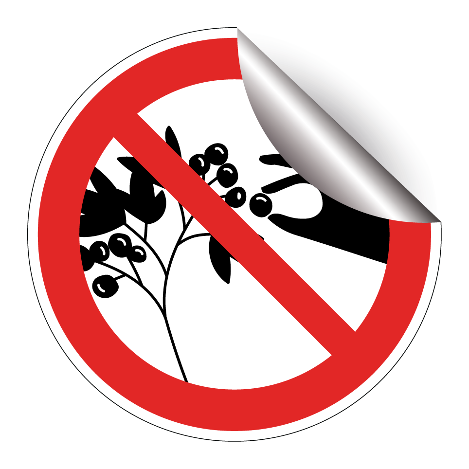 Beerenpflücken verboten