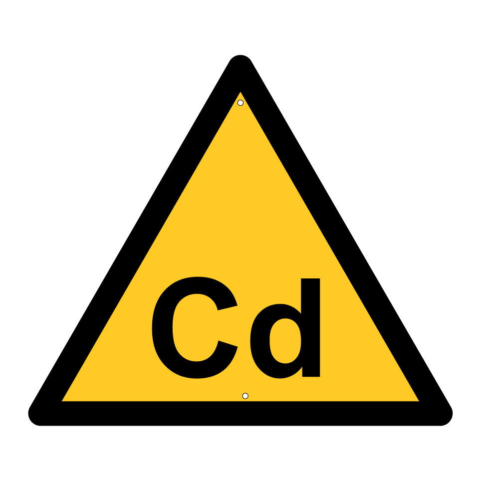 Warnung Cadmiumgefahr