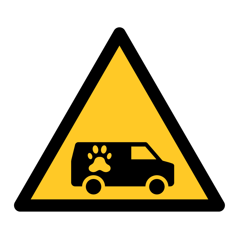 Warnung Tiertransport
