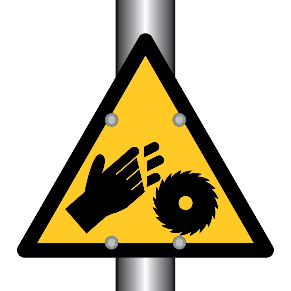 Warnung Handverletzung