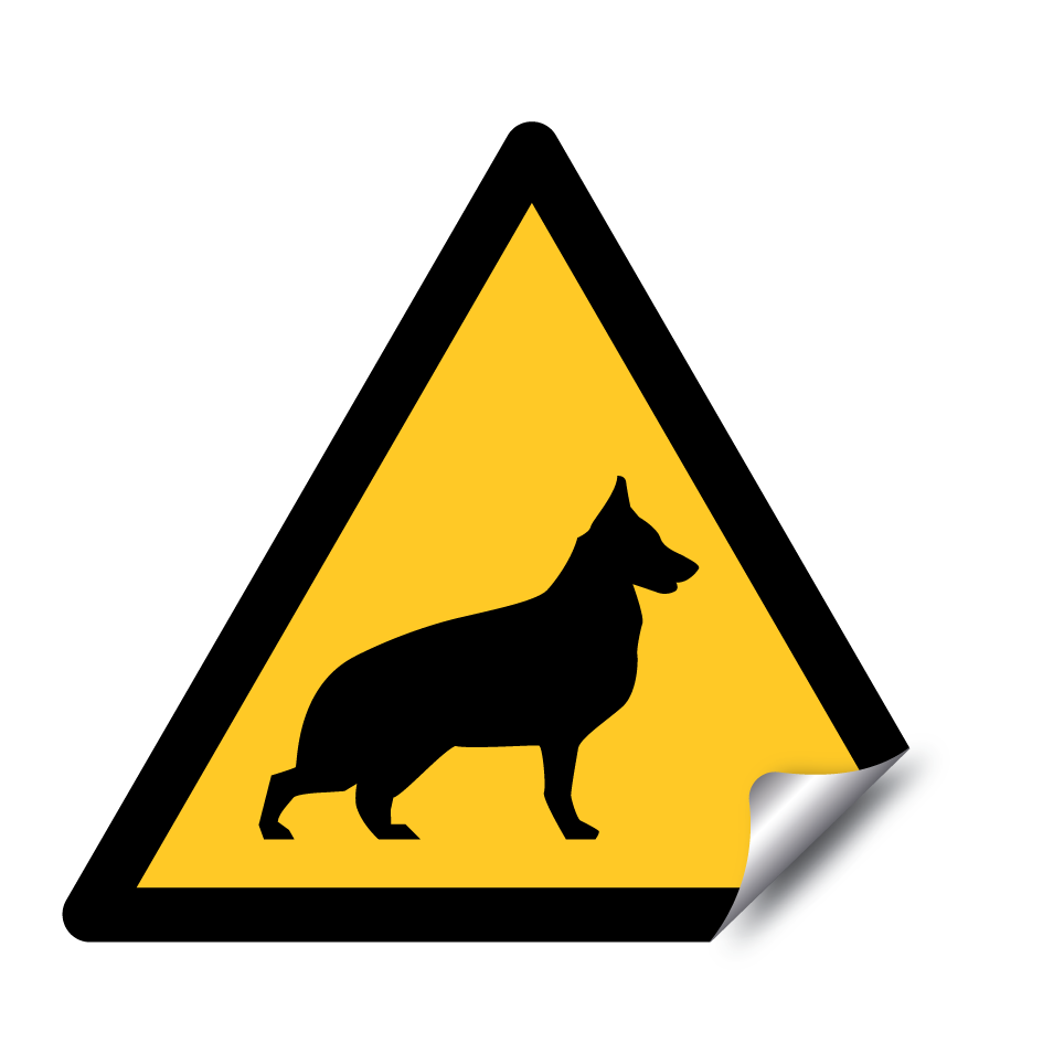 Warnung vor dem Hund