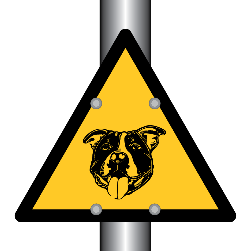 Warnhund - Pitbull