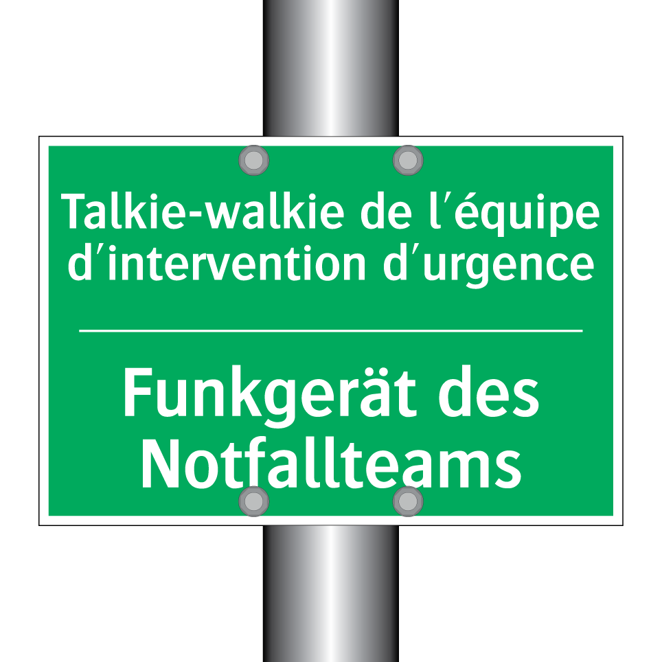 Funkgerät des Notfallteams - Talkie-walkie de l'équipe d'intervention  /.../
