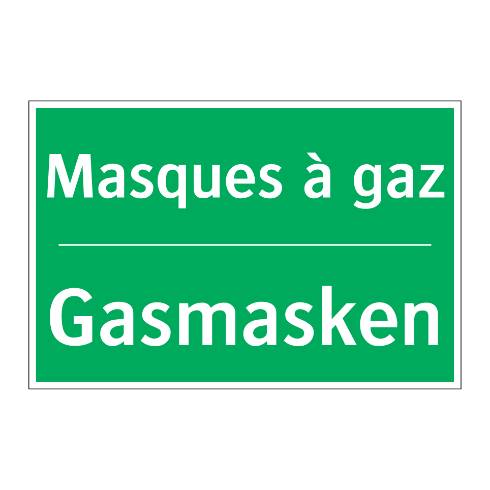 Gasmasken - Masques à gaz