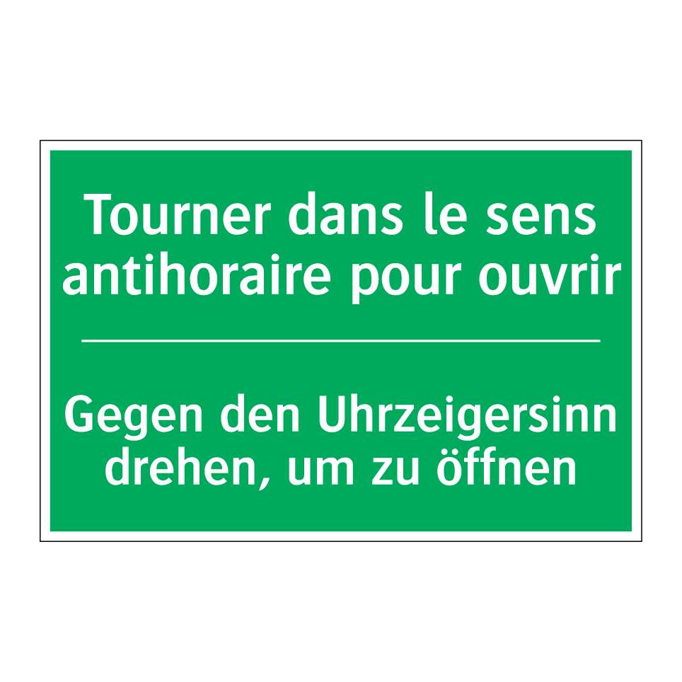 Gegen den Uhrzeigersinn drehen,  /.../ - Tourner dans le sens antihoraire  /.../