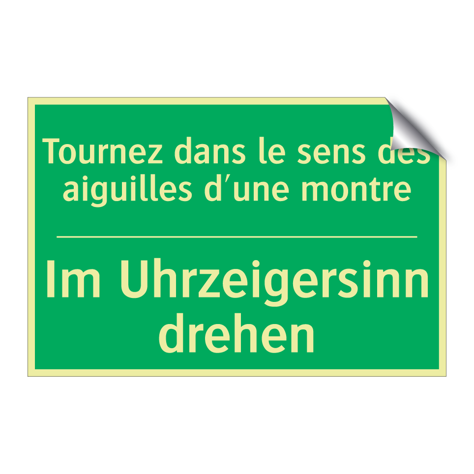 Im Uhrzeigersinn drehen - Tournez dans le sens des aiguilles  /.../