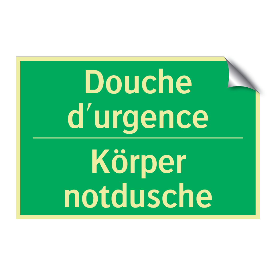 Körper notdusche - Douche d'urgence
