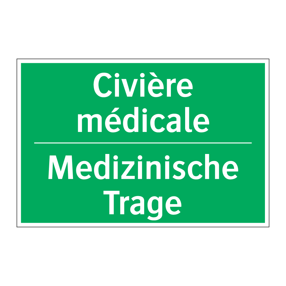 Medizinische Trage - Civière médicale