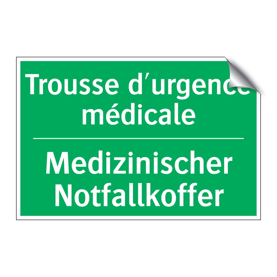 Medizinischer Notfallkoffer - Trousse d'urgence médicale