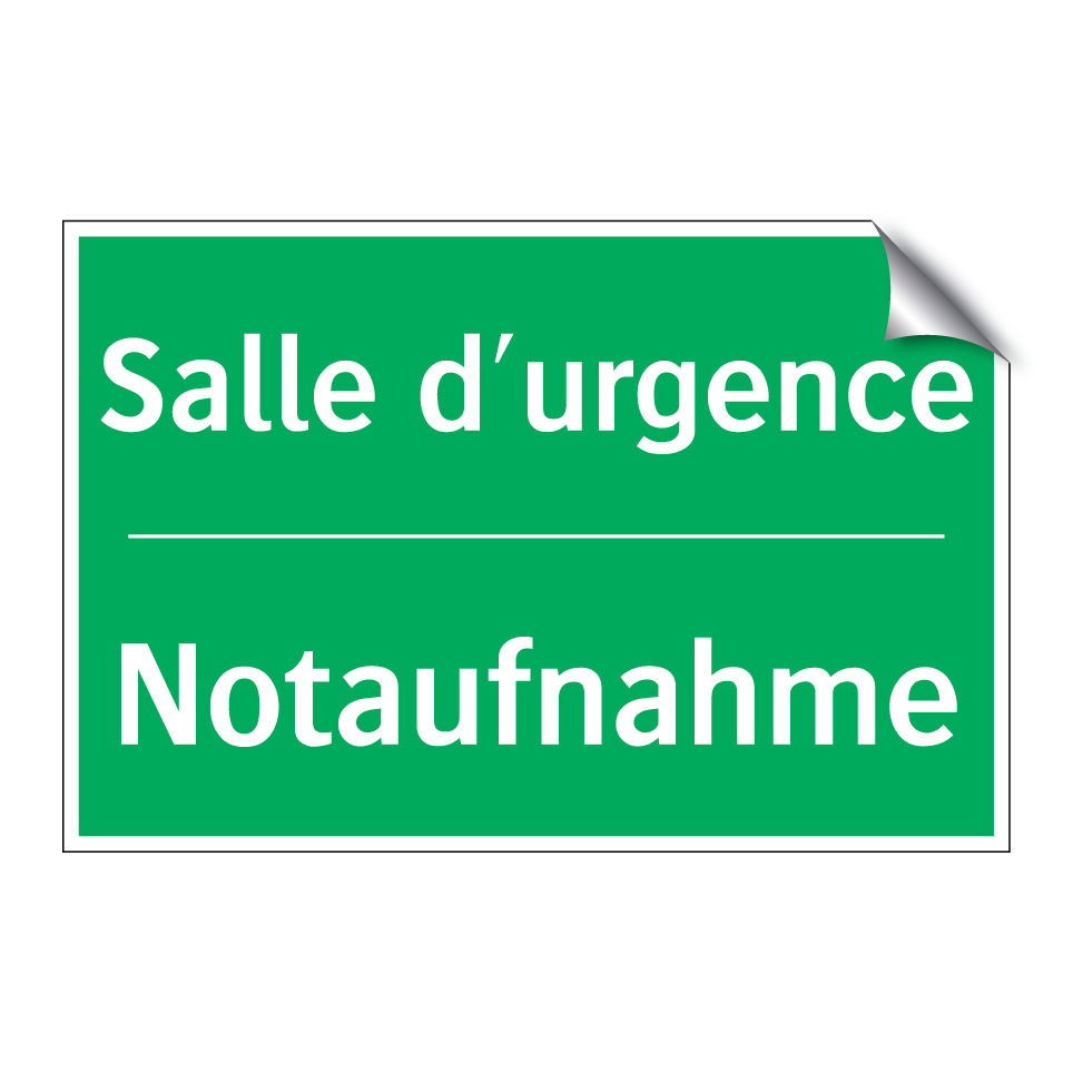 Notaufnahme - Salle d'urgence