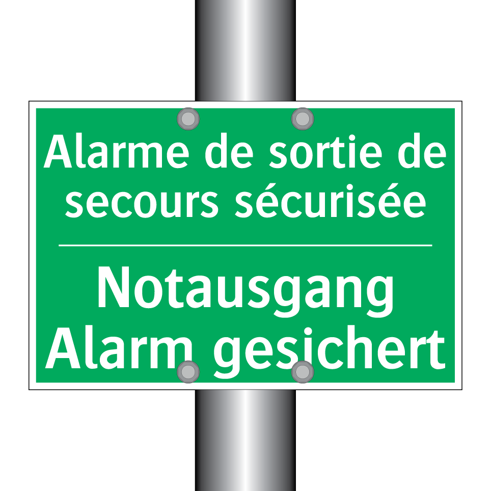 Notausgang Alarm gesichert - Alarme de sortie de secours sécurisée /.../