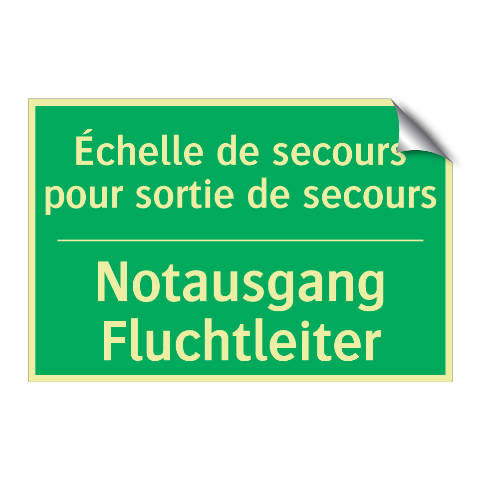 Notausgang Fluchtleiter - Échelle de secours pour sortie  /.../
