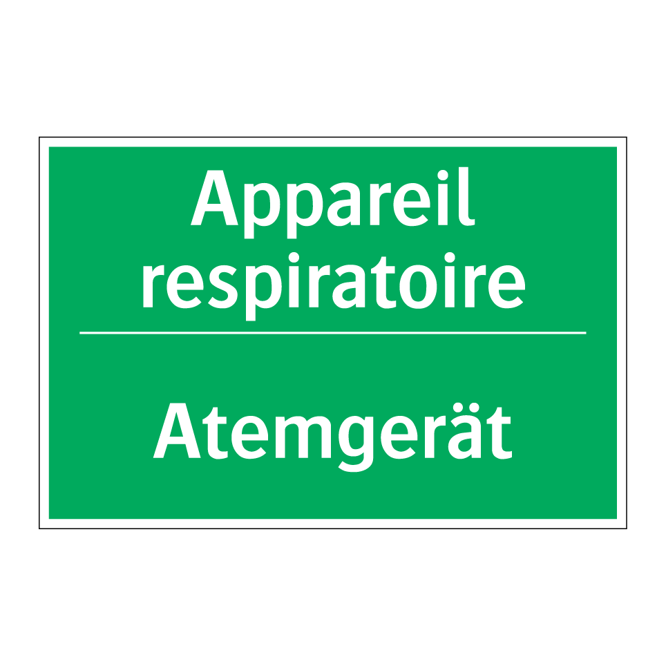 Atemgerät - Appareil respiratoire