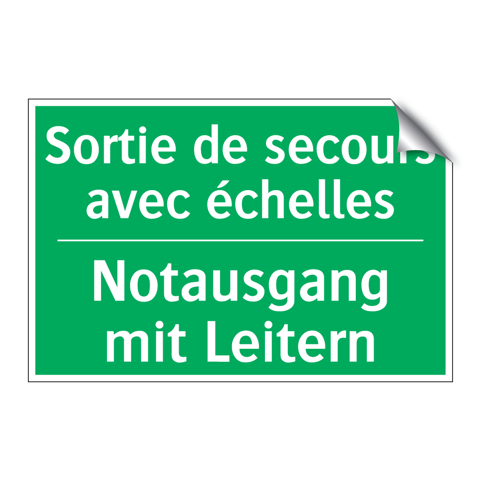 Notausgang mit Leitern - Sortie de secours avec échelles /.../