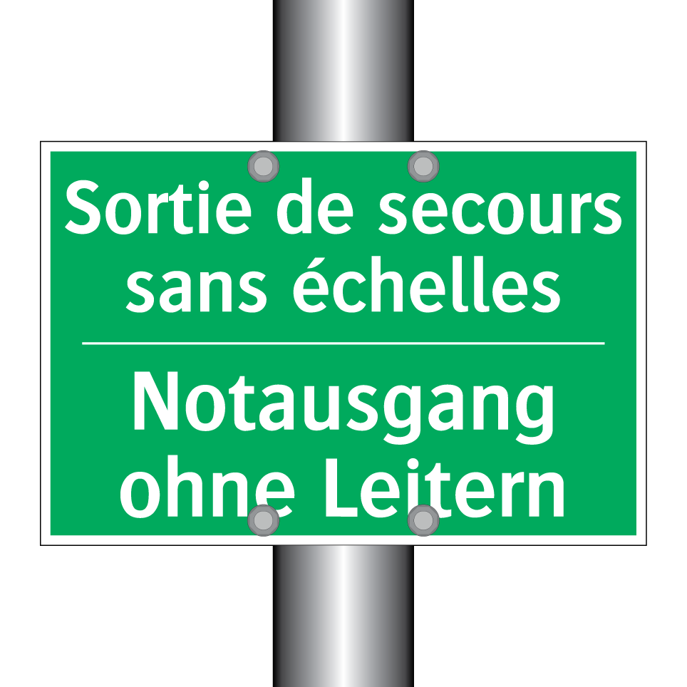 Notausgang ohne Leitern - Sortie de secours sans échelles /.../