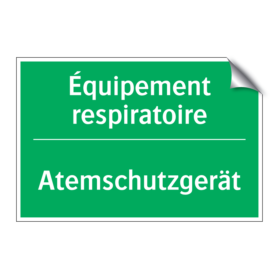 Atemschutzgerät - Équipement respiratoire
