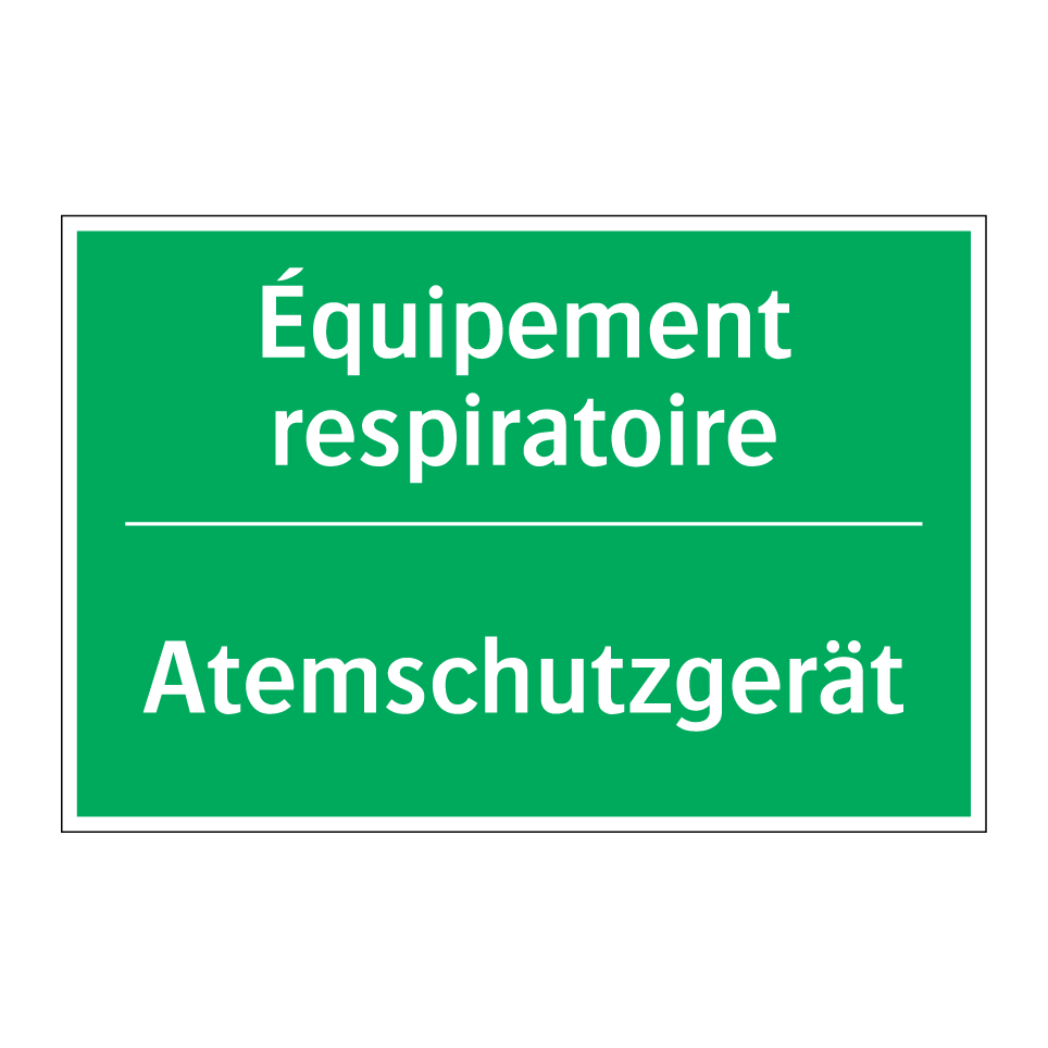 Atemschutzgerät - Équipement respiratoire